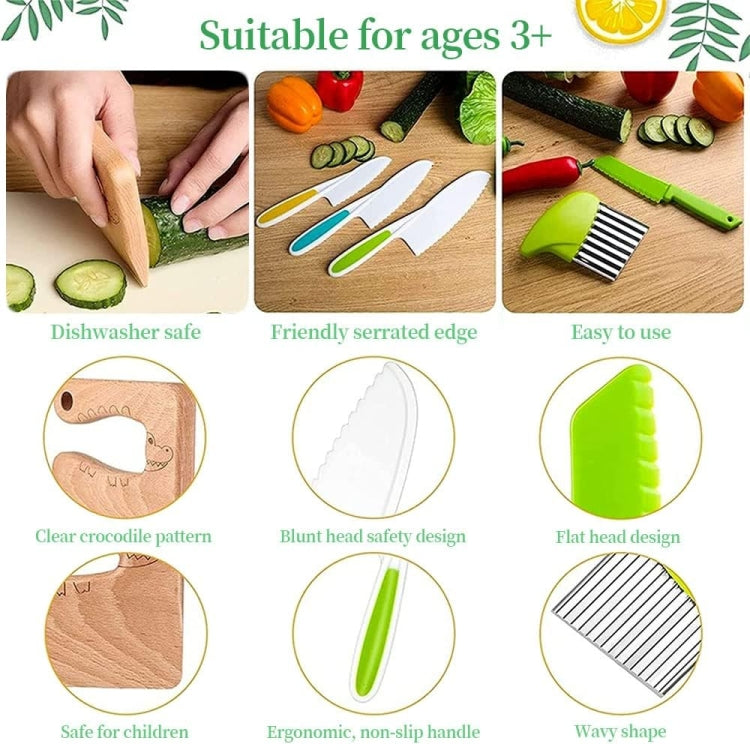 Children Cooking Knife Set Early Childhood Education Kitchen Tools, Spec: 6pcs /Set - Gadgets by PMC Jewellery | Online Shopping South Africa | PMC Jewellery