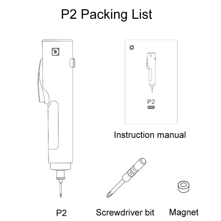 Xiaodong P2 Electrical Screwdriver Mobile Phone Repair Tool With Electronic Torque Brake, Version: Standard - Screwdriver by Xiaodong | Online Shopping South Africa | PMC Jewellery