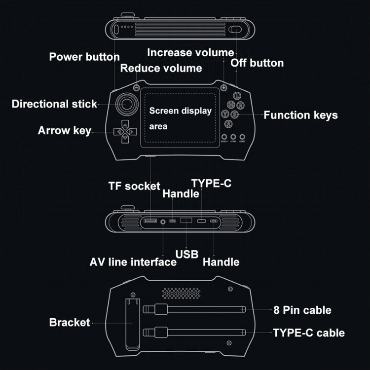 DY14 3.5-Inch Color Screen Retro Handheld Game Console With Power Bank Function, Model: White - Pocket Console by PMC Jewellery | Online Shopping South Africa | PMC Jewellery | Buy Now Pay Later Mobicred