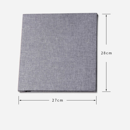 Simple Linen Self-adhesive Film Album Retro Family Large Capacity Handmade Creative Gifts(Gray White Page) - Photo Albums & Photo Frames by PMC Jewellery | Online Shopping South Africa | PMC Jewellery