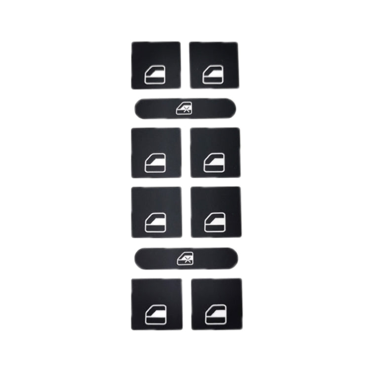 For 2005-2010 Volkswagen Touareg/Passat Steering Wheel Window AC Switch Button Repair Sticker(8pcs /Set) - Decorative Sticker by PMC Jewellery | Online Shopping South Africa | PMC Jewellery | Buy Now Pay Later Mobicred