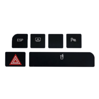 For Audi A4 Emergency/Double Flash Button Cup Holder Button Repair Sticker, Left-Hand Drive Only(Without Card Box) - Decorative Sticker by PMC Jewellery | Online Shopping South Africa | PMC Jewellery | Buy Now Pay Later Mobicred