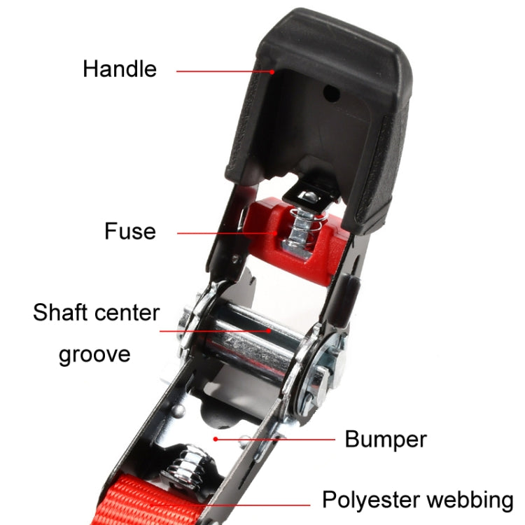 Motorcycle Ratchet Tensioner Cargo Bundling And Luggage Fixing Straps, Length: 1m - Towing Bars by PMC Jewellery | Online Shopping South Africa | PMC Jewellery | Buy Now Pay Later Mobicred