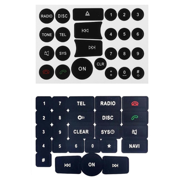 For Mercedes Benz C/E/GLK/W 2007-2014 Radio Button Repair Sticker(Style Two) - Decorative Sticker by PMC Jewellery | Online Shopping South Africa | PMC Jewellery | Buy Now Pay Later Mobicred