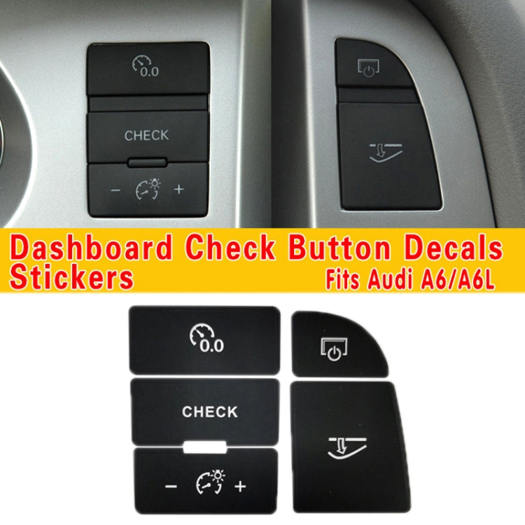 For Audi A6/A6L 2005-2011 Central Control Button Repair Sticker(For Right Driving) - Decorative Sticker by PMC Jewellery | Online Shopping South Africa | PMC Jewellery | Buy Now Pay Later Mobicred