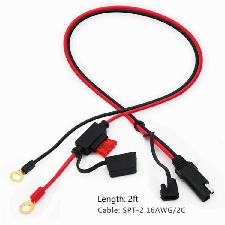 SAE To O-Type Ring Connector Quick Disconnect SAE Car Storage Battery Extension Cable - DIY Cables by PMC Jewellery | Online Shopping South Africa | PMC Jewellery | Buy Now Pay Later Mobicred