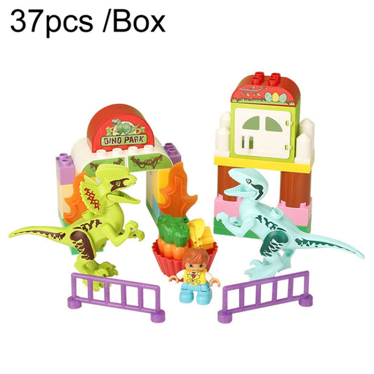 294 37pcs /Box Children Dinosaur Building Block Paradise Large Particle Assembly Household Toys - Building Blocks by PMC Jewellery | Online Shopping South Africa | PMC Jewellery | Buy Now Pay Later Mobicred