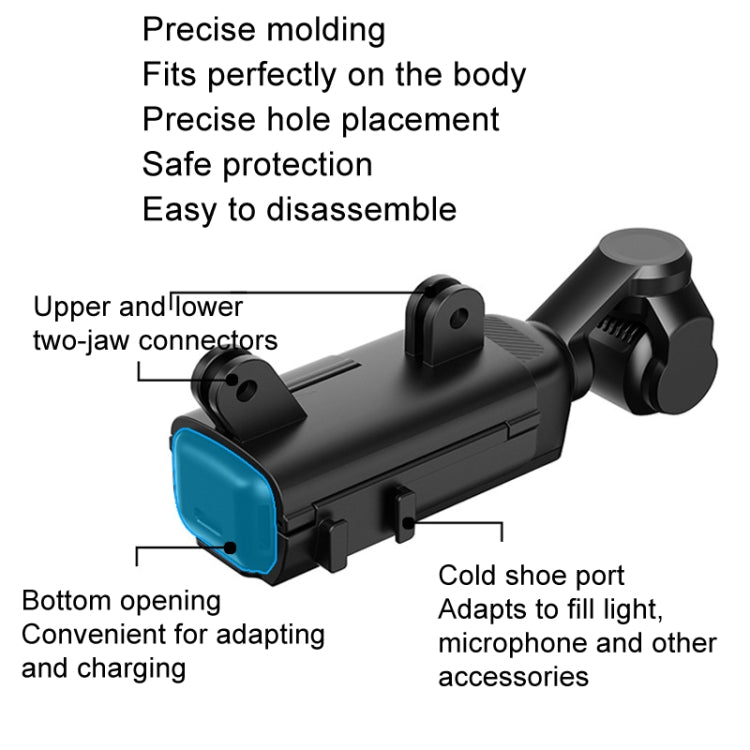 For DJI Osmo Pocket 3 HEPAIL Extended Adapter Protective Bezel Extension Handle Cold Shoe Adapter Bracket - Case & Bags by HEPAIL | Online Shopping South Africa | PMC Jewellery