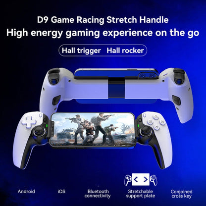 D9 Wireless Phone Stretching Game Controller For Switch / PS3 / PS4(White) - Controller Gamepad by PMC Jewellery | Online Shopping South Africa | PMC Jewellery | Buy Now Pay Later Mobicred