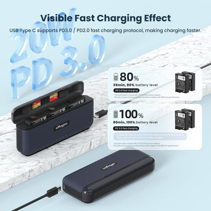 For DJI Action 4 / 3 aMagisn Fast Charge Charging Box Charger Sports Camera Accessories -  by aMagisn | Online Shopping South Africa | PMC Jewellery