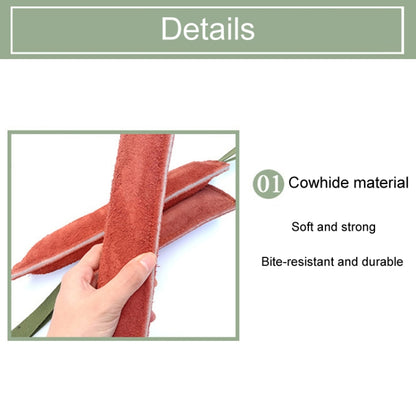 6.7 x 40cm Cowhide Training Dog Bite Stick Pet Toning Toys(Brick Red) - Training Aids by PMC Jewellery | Online Shopping South Africa | PMC Jewellery | Buy Now Pay Later Mobicred