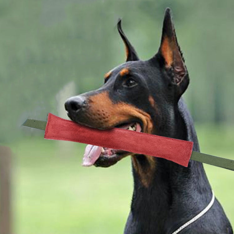 6.7 x 30cm Cowhide Training Dog Bite Stick Pet Toning Toys(Brick Red) - Training Aids by PMC Jewellery | Online Shopping South Africa | PMC Jewellery | Buy Now Pay Later Mobicred