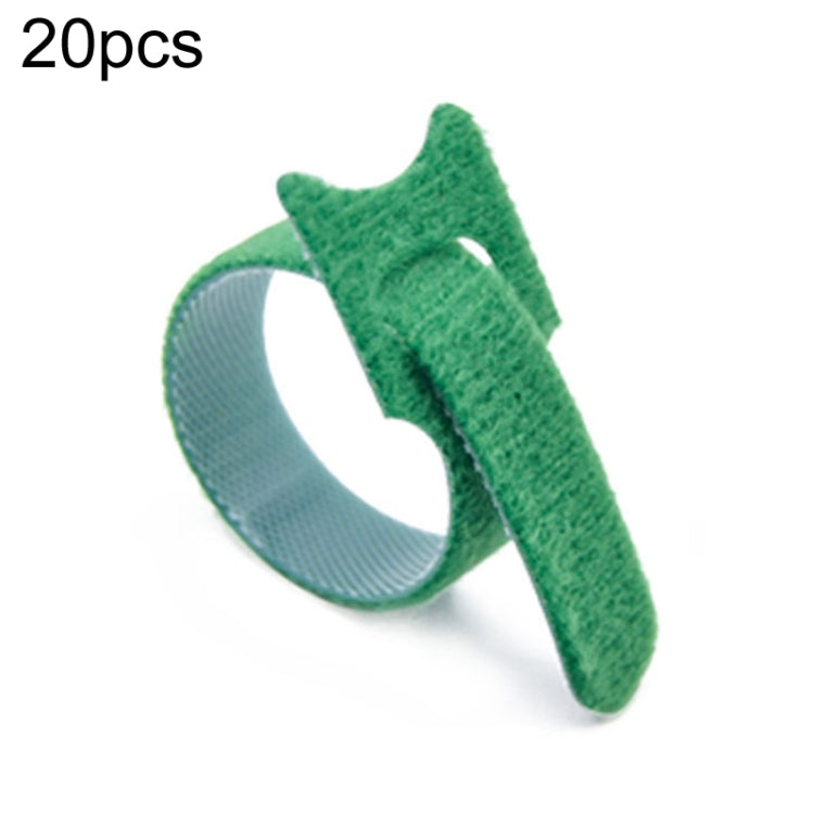 20pcs Nylon Fixed Packing Tying Strap Data Cable Storage Bundle, Model: 10 x 100mm Green - Cable Organizer by PMC Jewellery | Online Shopping South Africa | PMC Jewellery | Buy Now Pay Later Mobicred