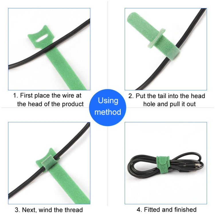 20pcs Nylon Fixed Packing Tying Strap Data Cable Storage Bundle, Model: 12 x 150mm Green - Cable Organizer by PMC Jewellery | Online Shopping South Africa | PMC Jewellery | Buy Now Pay Later Mobicred