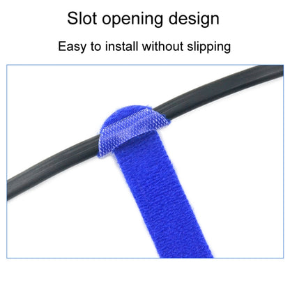 20pcs Data Cable Storage And Management Strap T-Shape Nylon Binding Tie, Model: Blue 12 x 250mm - Cable Organizer by PMC Jewellery | Online Shopping South Africa | PMC Jewellery | Buy Now Pay Later Mobicred