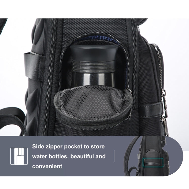 Bopai 61-121601 Large Capacity Waterproof Business Laptop Backpack With USB+Type-C Port(Black) - Backpack by Bopai | Online Shopping South Africa | PMC Jewellery | Buy Now Pay Later Mobicred