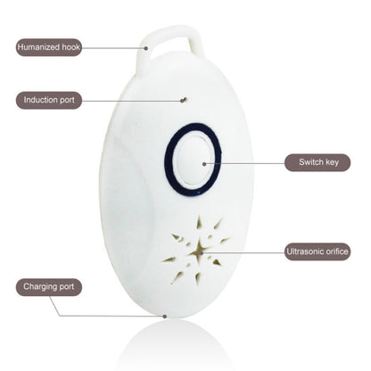 Mini USB Rechargeable Fly Repeller Outdoor Portable Mobile Mosquito Repellent Device(White) - Repellents by PMC Jewellery | Online Shopping South Africa | PMC Jewellery | Buy Now Pay Later Mobicred