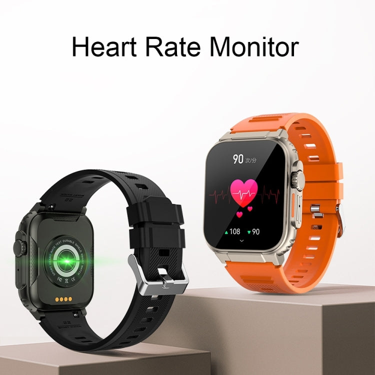 A70 1.96 Inch Health Monitoring Multifunctional IP68 Waterproof Bluetooth Call Smart Watch(Silver Steel) - Smart Watches by PMC Jewellery | Online Shopping South Africa | PMC Jewellery | Buy Now Pay Later Mobicred