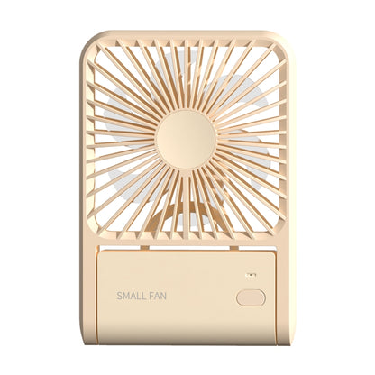 HX-123 USB Charging Wall-mounted Desktop Folding Thin and Light Small Fan(Yellow) - Electric Fans by PMC Jewellery | Online Shopping South Africa | PMC Jewellery | Buy Now Pay Later Mobicred