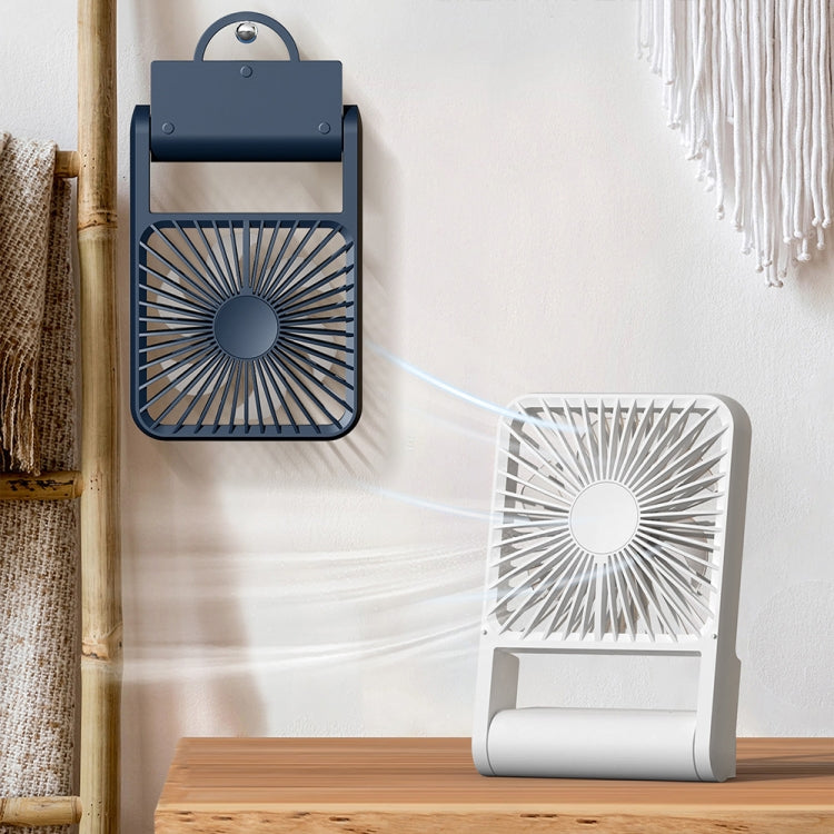 HX-123 USB Charging Wall-mounted Desktop Folding Thin and Light Small Fan(Yellow) - Electric Fans by PMC Jewellery | Online Shopping South Africa | PMC Jewellery | Buy Now Pay Later Mobicred