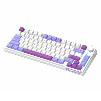 XUNSVFOX K81 Laptop Gaming Office Wired Illuminated Keyboard(Violet) - Wired Keyboard by XUNSVFOX | Online Shopping South Africa | PMC Jewellery | Buy Now Pay Later Mobicred