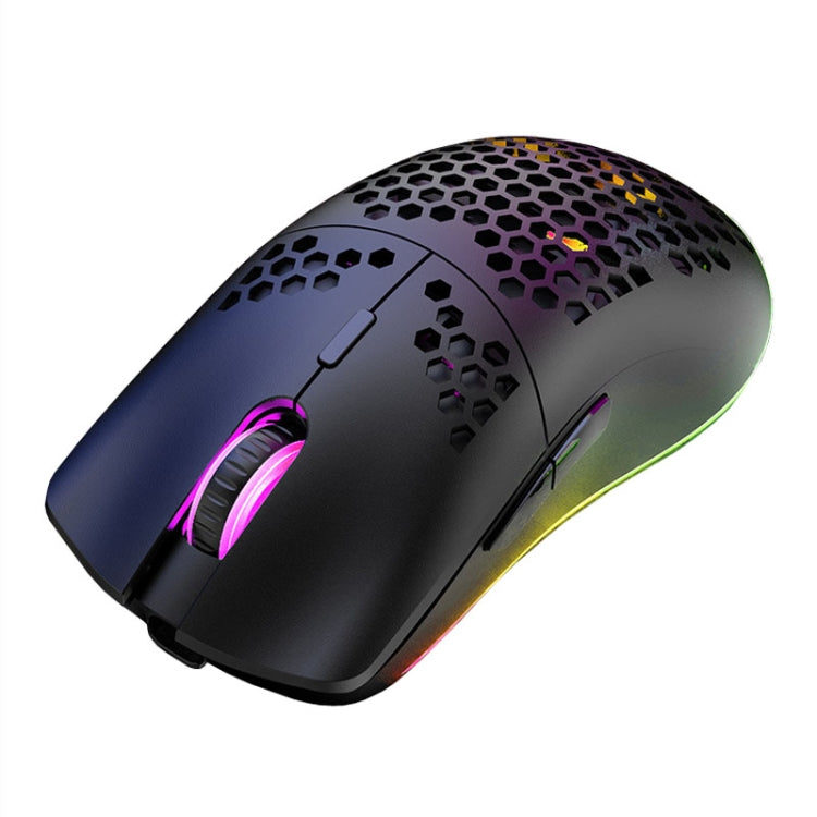 XUNSVFOX XYH80 Hollow Hole Rechargeable Wireless Gaming Mouse RGB Light Computer Office Mouse(Black) - Wireless Mice by XUNSVFOX | Online Shopping South Africa | PMC Jewellery | Buy Now Pay Later Mobicred