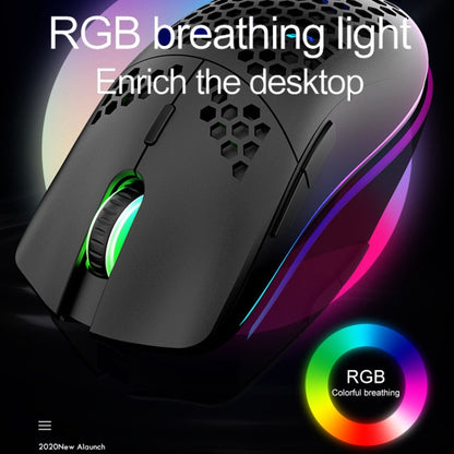 XUNSVFOX XYH80 Hollow Hole Rechargeable Wireless Gaming Mouse RGB Light Computer Office Mouse(White) - Wireless Mice by XUNSVFOX | Online Shopping South Africa | PMC Jewellery | Buy Now Pay Later Mobicred