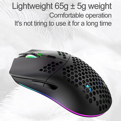 XUNSVFOX XYH80 Hollow Hole Rechargeable Wireless Gaming Mouse RGB Light Computer Office Mouse(Blue) - Wireless Mice by XUNSVFOX | Online Shopping South Africa | PMC Jewellery | Buy Now Pay Later Mobicred