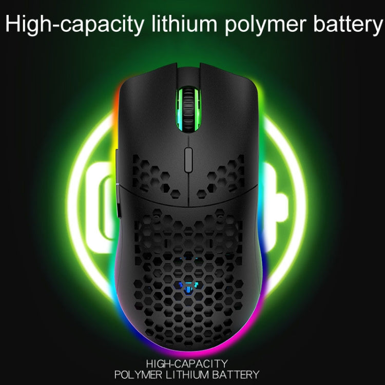 XUNSVFOX XYH80 Hollow Hole Rechargeable Wireless Gaming Mouse RGB Light Computer Office Mouse(Blue) - Wireless Mice by XUNSVFOX | Online Shopping South Africa | PMC Jewellery | Buy Now Pay Later Mobicred