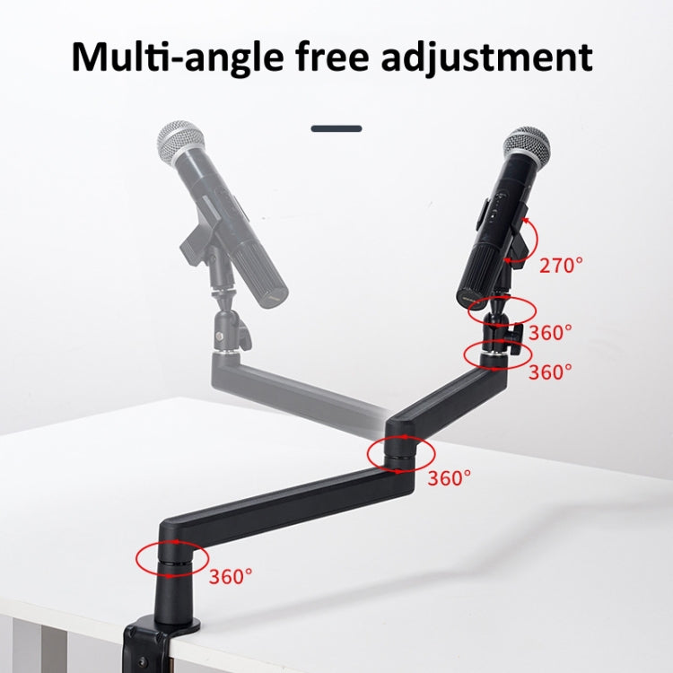 Microphone Stand Desk Mount 360 Degree Adjustable Cantilever Holder - Stand by PMC Jewellery | Online Shopping South Africa | PMC Jewellery | Buy Now Pay Later Mobicred