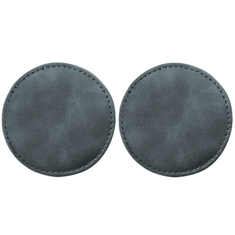 2pcs/ Set Car Suede Anti-Slip Water Coaster Car Interior Decoration(Gray) - Car Drink Holders by PMC Jewellery | Online Shopping South Africa | PMC Jewellery | Buy Now Pay Later Mobicred