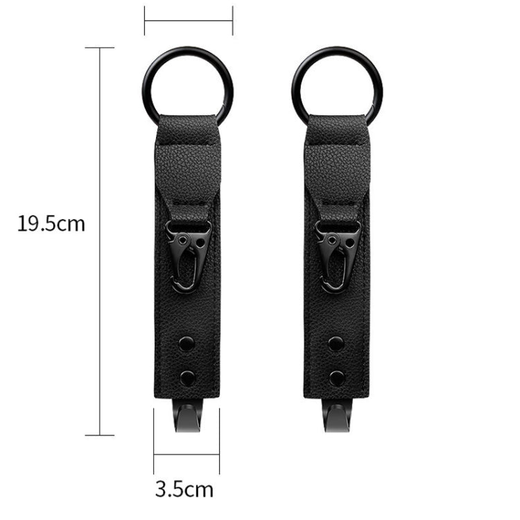 Car Seat Back Multifunctional Storage Metal Hook(Black) - Auto Fastener & Clips by PMC Jewellery | Online Shopping South Africa | PMC Jewellery | Buy Now Pay Later Mobicred