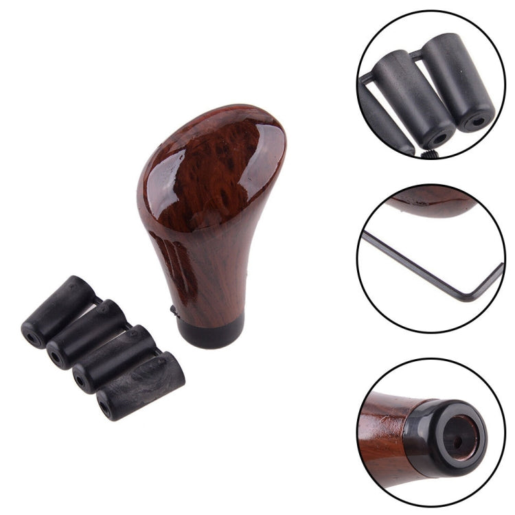 Walnut Car Shift Lever Handle Gear Head(Wood Grain) - Shift Knob by PMC Jewellery | Online Shopping South Africa | PMC Jewellery | Buy Now Pay Later Mobicred