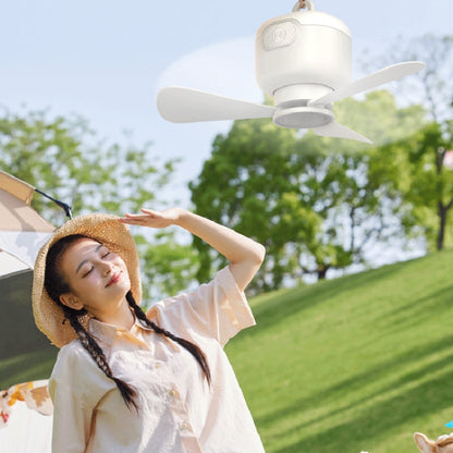 USB Plug-in Version Small Ceiling Fan Camping Outdoor Portable Hanging Fan(White) - Electric Fans by PMC Jewellery | Online Shopping South Africa | PMC Jewellery | Buy Now Pay Later Mobicred