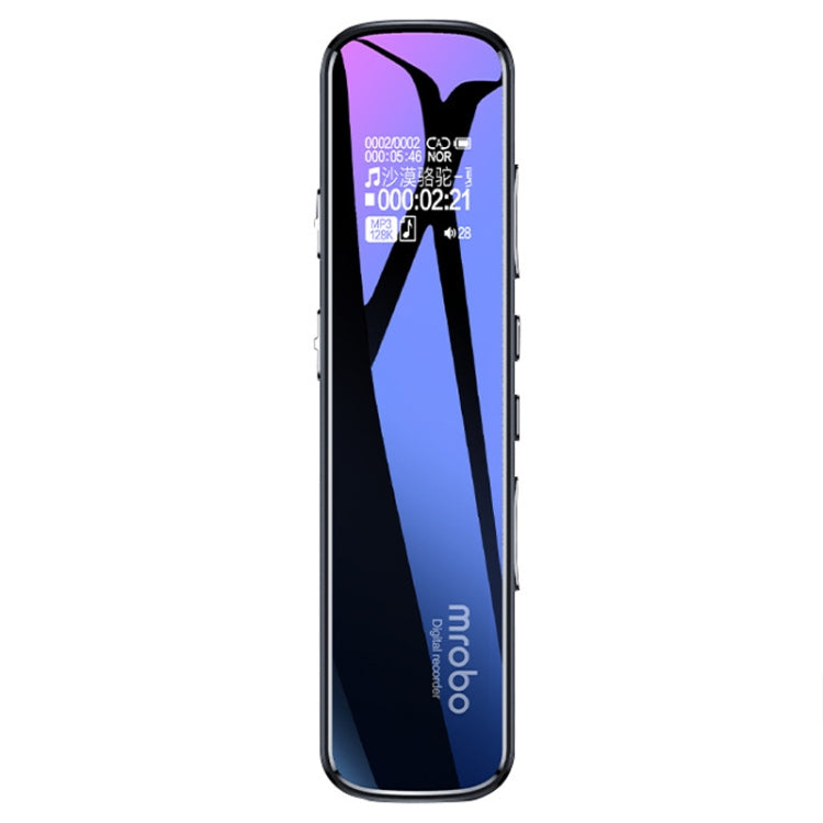 Mrobo RV-19 0.96-inch HD Screen 3D Noise Reduction Recording Pen Music Player, Capacity: 16 GB(Black) - Recording Pen by Mrobo | Online Shopping South Africa | PMC Jewellery | Buy Now Pay Later Mobicred