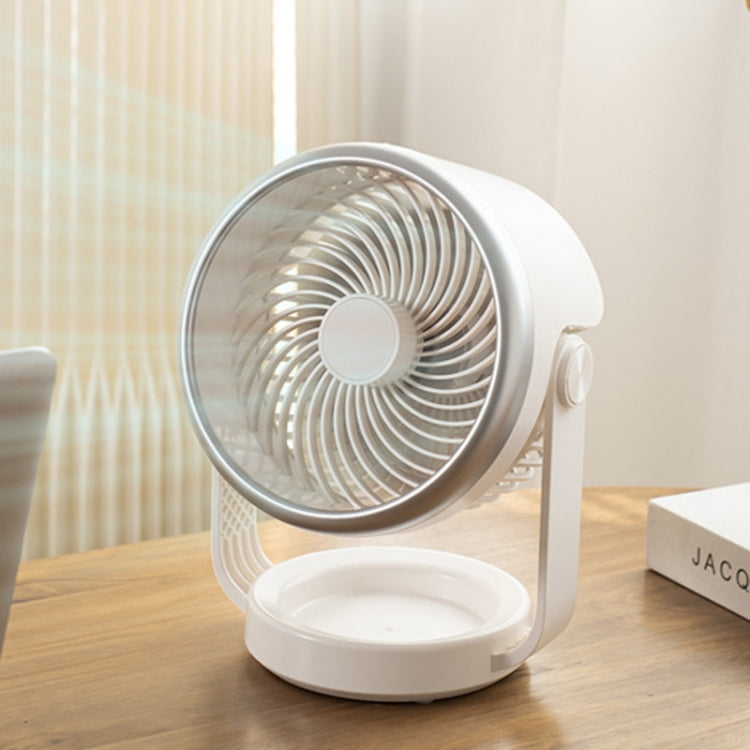 Air Circulating Fan USB Charging Desktop Quiet Fan(White) - Electric Fans by PMC Jewellery | Online Shopping South Africa | PMC Jewellery | Buy Now Pay Later Mobicred