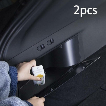 2pcs For Tesla 21-23 Model Y Upper Trunk Side Storage Box(Black) - Stowing Tidying by PMC Jewellery | Online Shopping South Africa | PMC Jewellery | Buy Now Pay Later Mobicred