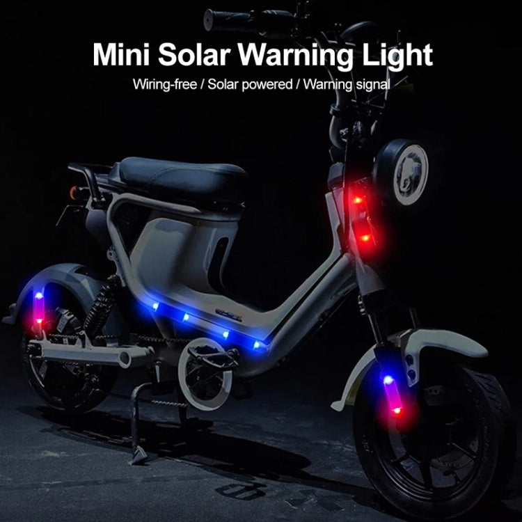 Solar Warning Light Anti-rear Collision LED Flashing Light(Symphony Vibration Sensor+Black) - Warning Lights by PMC Jewellery | Online Shopping South Africa | PMC Jewellery | Buy Now Pay Later Mobicred