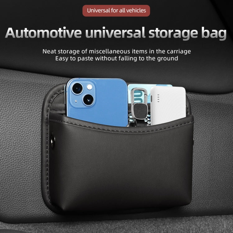 Adhesive Multifunctional Storage Bag for Car Center Console(Brown) - Stowing Tidying by PMC Jewellery | Online Shopping South Africa | PMC Jewellery | Buy Now Pay Later Mobicred