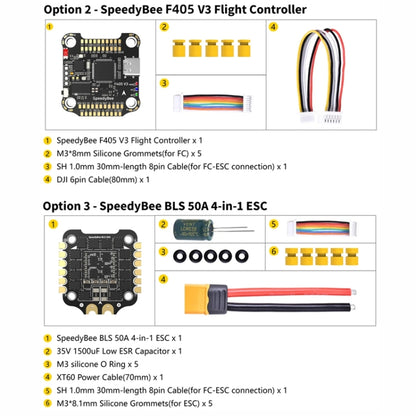 SpeedyBee BLS 50A 4-in-1 ESC 3-6S Lipo Barometer For RC Drone - Flight Controller by PMC Jewellery | Online Shopping South Africa | PMC Jewellery | Buy Now Pay Later Mobicred