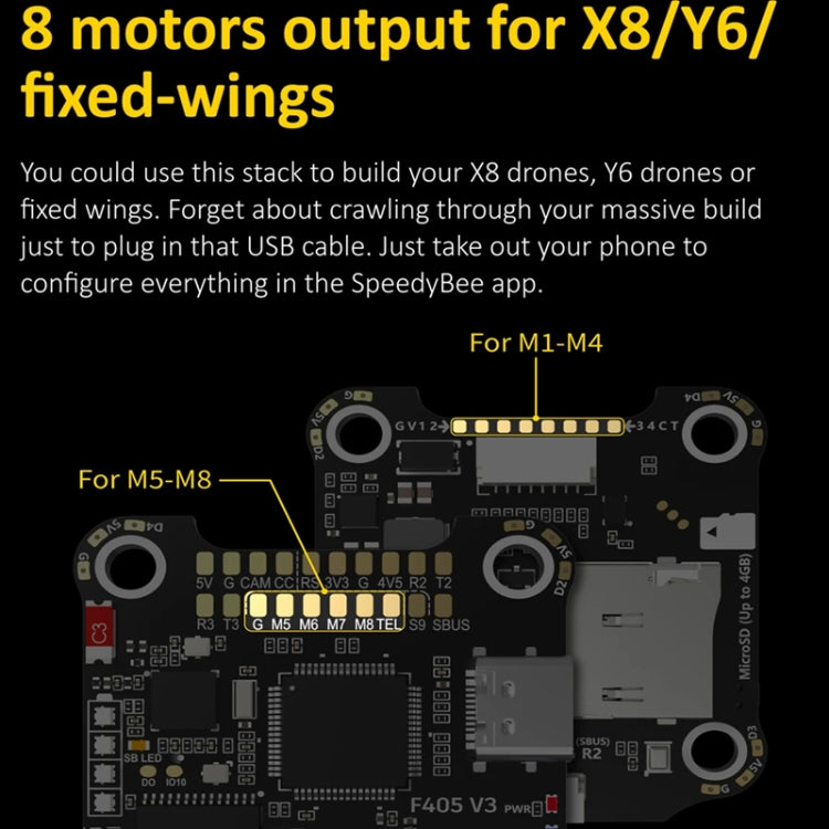 SpeedyBee BLS 50A 4-in-1 ESC 3-6S Lipo Barometer For RC Drone - Flight Controller by PMC Jewellery | Online Shopping South Africa | PMC Jewellery | Buy Now Pay Later Mobicred