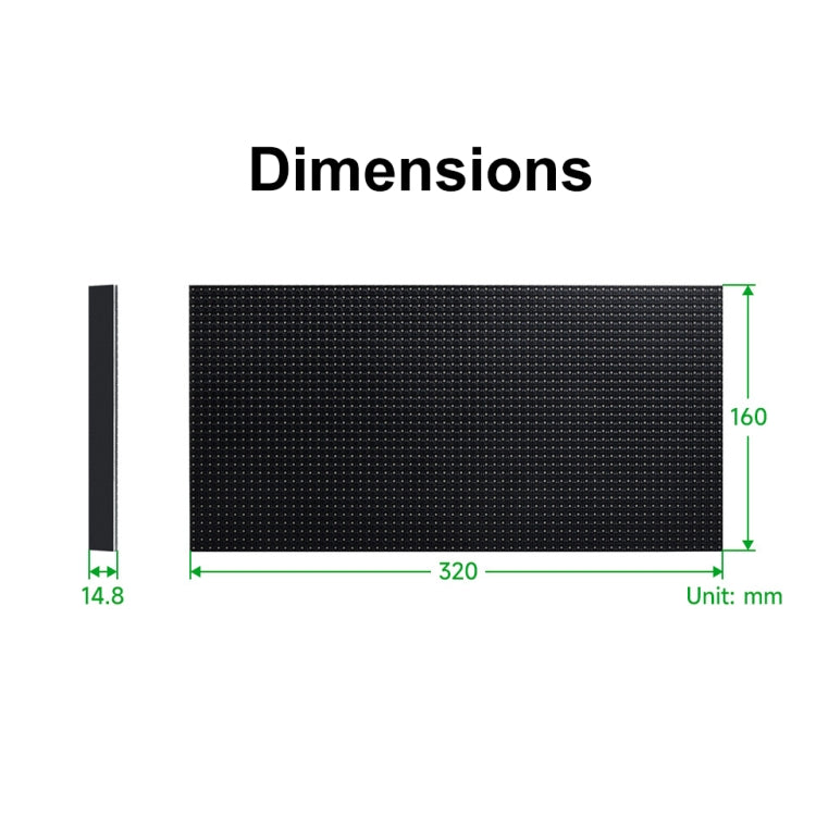 Waveshare RGB Full-color LED Matrix Panel, 5mm Pitch, 64x32 Pixels, Adjustable Brightness(25848) - Other Accessories by Waveshare | Online Shopping South Africa | PMC Jewellery | Buy Now Pay Later Mobicred