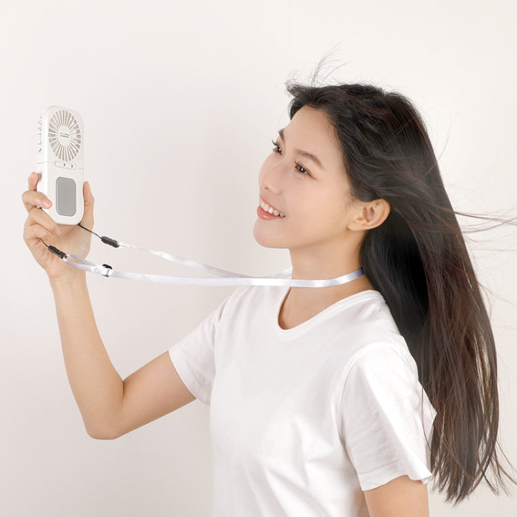 USB Charging Folding Outdoor Handheld Mini Cold Compress Fan Desktop Cooling Fan(White) - Electric Fans by PMC Jewellery | Online Shopping South Africa | PMC Jewellery | Buy Now Pay Later Mobicred