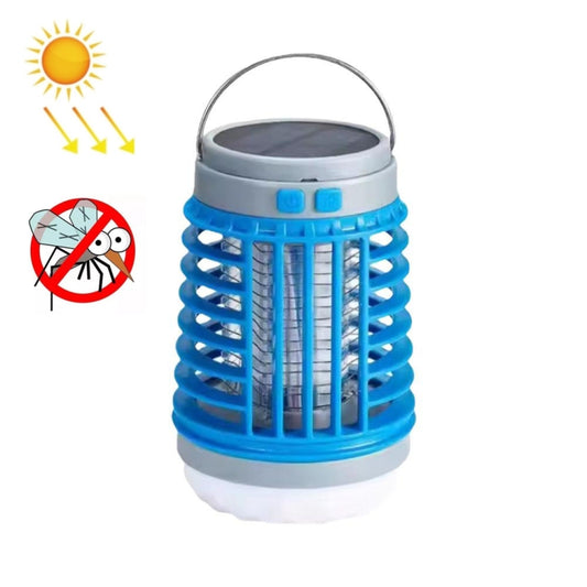 E-SMARTER W890-1 Solar LED Electric Shock Mosquito Light Outdoor USB Rechargeable Lighting Mosquito Trap(Blue) - Repellents by E-SMARTER | Online Shopping South Africa | PMC Jewellery | Buy Now Pay Later Mobicred