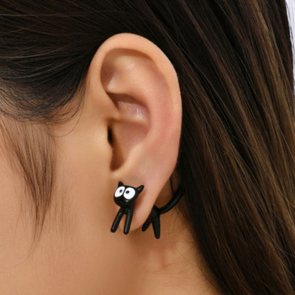 1pair Cute Cats Simple Ear Studs Ladies Detachable Earrings, Style: Model 1 - Stud Earrings & Earrings by PMC Jewellery | Online Shopping South Africa | PMC Jewellery | Buy Now Pay Later Mobicred