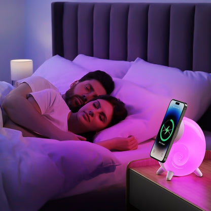 Conch RGB Touch Night Light Magsafe Magnetic Wireless Charger(Colorful) - Wireless Charger by PMC Jewellery | Online Shopping South Africa | PMC Jewellery | Buy Now Pay Later Mobicred