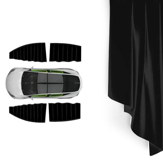 For Tesla Model Y 4pcs Black Car Side Window Privacy Sun Protection Curtain - Window Foils & Solar Protection by PMC Jewellery | Online Shopping South Africa | PMC Jewellery | Buy Now Pay Later Mobicred