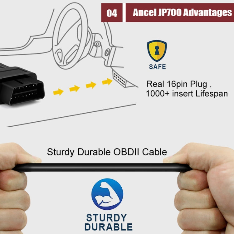 Ancel JOBD+EOBD/OBD-II Car Error Code Diagnostic scanner - Electronic Test by Ancel | Online Shopping South Africa | PMC Jewellery | Buy Now Pay Later Mobicred