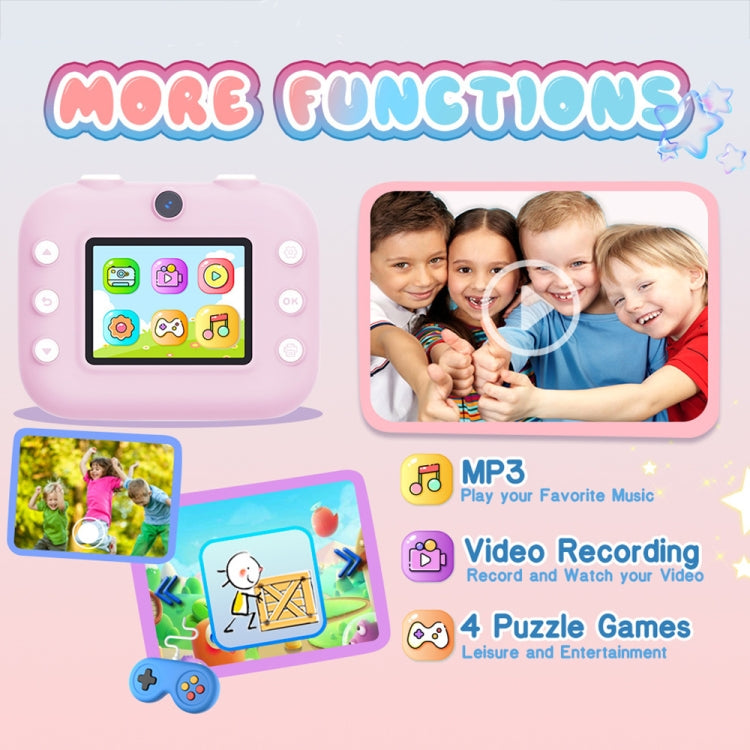 M8 2.4-Inch 1080P HD 2400W Pixel Dual-Camera Children Thermal Printing Camera, Color: Blue - Children Cameras by PMC Jewellery | Online Shopping South Africa | PMC Jewellery | Buy Now Pay Later Mobicred