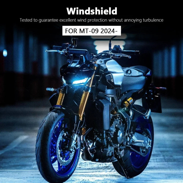 For Yamaha MT-09 SP 2024- Front Windshield(Transparent) - Ornamental Parts by PMC Jewellery | Online Shopping South Africa | PMC Jewellery | Buy Now Pay Later Mobicred